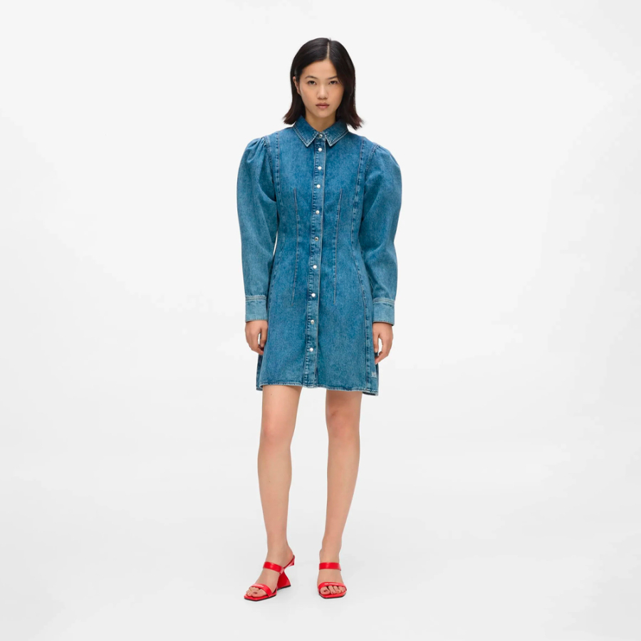 abito-in-denim-con-maniche-a-sbuffo abito-in-denim-con-maniche-a-sbuffo