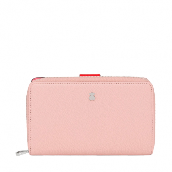Tous Portefeuille Dubai rose moyen avec fermeture TOUS - UNICA Rose- Ref 2001689813 52 €